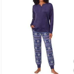 NWT Women’s Nautica 2-piece Fleece / velour pajama set size XXL nwt